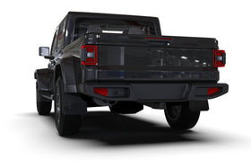 Rally Armor 19-25 Jeep JT Gladiator (Mojave/Rubicon) Black Mud Flap w/Metallic Black Logo - 0
