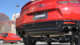 Corsa 2016-24 Chevy Camaro SS 6.2L Xtreme+ 2.75in Cat-Back Dual Rear Exit w/ Twin 4in Black PVD Tips - 0