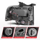 ANZO 2007-2014 Ford Expedition Projector Headlights w/ Halo Black-7