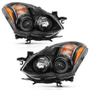 ANZO 2010-2013 Nissan Altima Projector Headlight Black (Halogen Type)-1