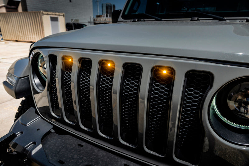 Oracle Pre-Runner Style LED Grille Kit for Jeep Gladiator JT - Amber