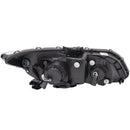 ANZO 2012-2015 Honda Civic Projector Headlights w/ U-Bar Black-4