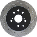 StopTech Slotted & Drilled Sport Brake Rotor Left Rear 13-14 Lexus GS300/350/400/430-1