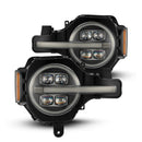 AlphaRex 21-23 Ford Bronco NOVA LED Projector Headlights Black-2