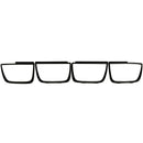 ANZO Taillight Bezels 2010-2013 Chevrolet Camaro Taillight Bezels - 4pc Flat Black-3