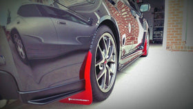 Rally Armor 15-21 Subaru WRX/STI Blue UR Mud Flap w/White Logo - 0