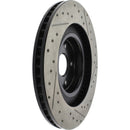 StopTech 13-18 Lexus GS350 Slotted & Drilled Front Right Rotor-2