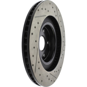 StopTech 13-18 Lexus GS350 Slotted & Drilled Front Right Rotor - 0