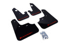 Rally Armor 07-17 Mitsubishi Lancer Black UR Mud Flap w/ Red Logo-1