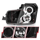 ANZO 2003-2007 Cadillac CTS Projector Headlights w/ Halo Black (CCFL)-5