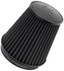 K&N Universal Rubber Filter Round Tapered 6in Flange ID x 7.5in Base OD x 5.25in Top OD x 8in Height-1