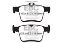 EBC 2014+ Audi A3 1.8 Turbo (w/Electronic Parking Brake) Redstuff Rear Brake Pads-2
