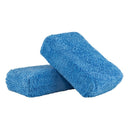 Chemical Guys Premium Grade Microfiber Applicators - 2in x 4in x 6in - Blue - 2 Pack-1