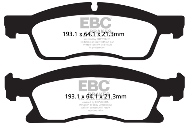 EBC 13+ Dodge Durango 5.7 Greenstuff Front Brake Pads - 0