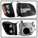 xTune Toyota Tundra Double Cab 05-06 OEM Style Headlights & Corner Lights Black HD-JH-TTUN05-AM-BK-5