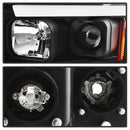 Spyder 02-05 Dodge Ram 1500 Light Bar Projector Headlights - Black (PRO-YD-DR02V2-LB-BK)-5