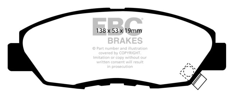 EBC 97 Acura CL 2.2 Greenstuff Front Brake Pads - 0