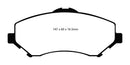 EBC 08-11 Chrysler Town & Country 3.3 Ultimax2 Front Brake Pads-7