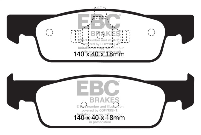 EBC 2016-2017 Smart Fortwo 0.9L Turbo Greenstuff Front Brake Pads - 0