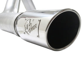 aFe Atlas Exhaust 4in Aluminized Cat-Back w/ 304 SS Polished Tip 11-13 Ford F-150 EcoBoost V6 3.5L - 0