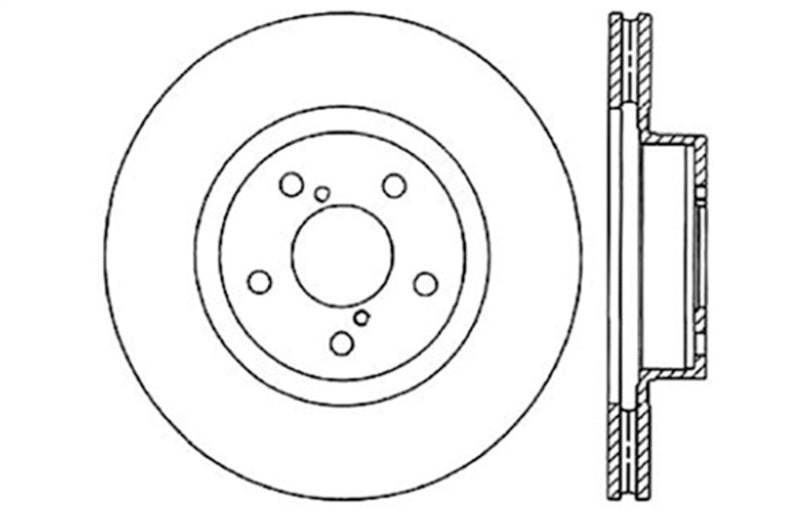 StopTech Slotted & Drilled Sport Brake Rotor - 0