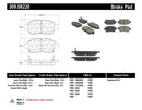 StopTech Performance 00-05 Spyder MR2 / 00 Celica GT / 04-07 xA/xB Front Brake Pads-5