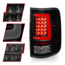 ANZO 2004-2006 Ford F-150 LED Tail Lights w/ Light Bar Black Housing Smoke Lens-4