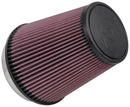 K&N Filter Universal Rubber Filter 5 inch Flange 6 1/2 inch Base 4 3/8 inch Top 7 inch Height-1