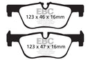 EBC 14+ BMW 228 Coupe 2.0 Turbo ATE calipers Ultimax2 Rear Brake Pads-1