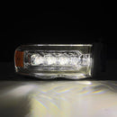 AlphaRex 02-05 Dodge Ram 1500 NOVA LED Proj Headlights Plank Style Chrome w/Activ Light/Seq Signal-2