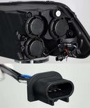 AlphaRex 09-18 Dodge Ram 1500HD LUXX LED Proj Headlights Plnk Style Blk w/Activ Light/Seq Signal/DRL-2