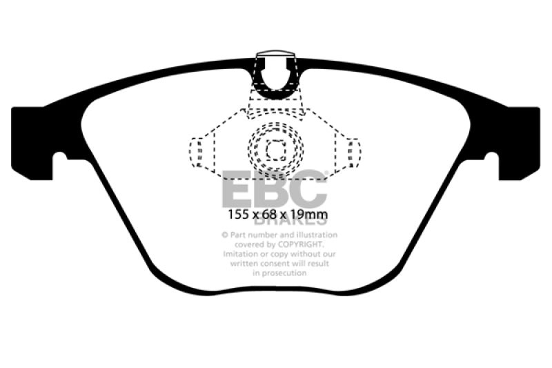 EBC 08-10 BMW M3 4.0 (E90) Bluestuff Front Brake Pads - 0