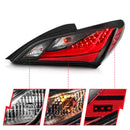 ANZO 10-13 Hyundai Genesis 2DR LED Taillights Smoke-8