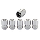 McGard Wheel Lock Nut Set - 5pk. (Cone Seat) M12X1.5 / 13/16 Hex / 1.28in. Length - Chrome-6