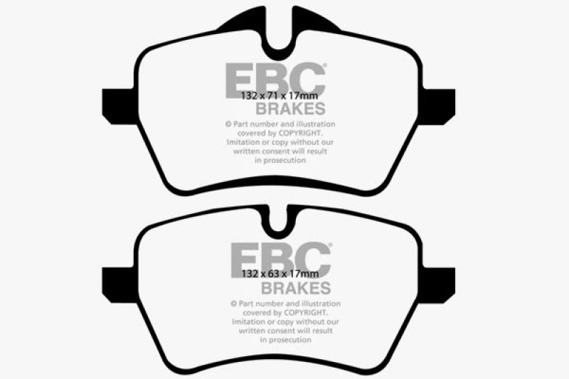 EBC 07-14 Mini Hardtop 1.6 Turbo Cooper S Greenstuff Front Brake Pads - 0