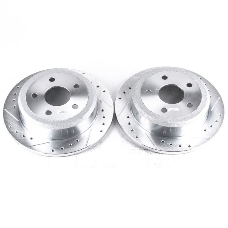 Power Stop 07-17 Jeep Wrangler Rear Evolution Drilled & Slotted Rotors - Pair