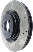 StopTech SportStop 06-09 Chrysler SRT-8 Front Left Drilled & Slotted Rotor-4