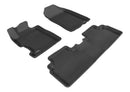 3D MAXpider 2006-2011 Honda Civic Sedan Kagu 1st & 2nd Row Floormat - Black-1