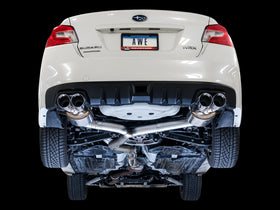 AWE Tuning 2015+ Subaru WRX VA Sedan Touring Edition Exhaust - Chrome Silver Tips (102mm) - 0
