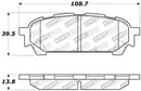 StopTech Performance 03-05 WRX Rear Brake Pads-1
