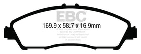 EBC 14+ Acura MDX 3.5 Greenstuff Front Brake Pads - 0