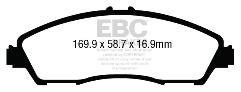 EBC 14+ Acura MDX 3.5 Greenstuff Front Brake Pads - 0