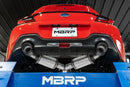 MBRP 13-16 Subaru BRZ 2.0L/ 2.4L 3in Dual Split Rear Cat Back w/Burnt End Tips- T304-2