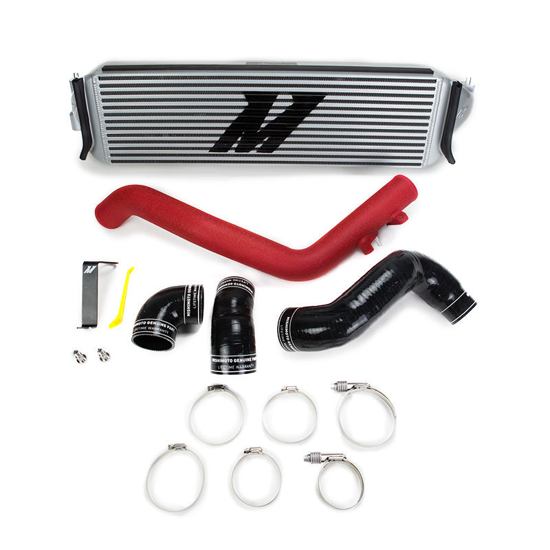 Mishimoto 2017+ Honda Civic Type R Intercooler Kit - Silver Intercooler Red Piping - 0