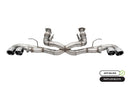 Corsa 20-25 Corvette C8 3in Xtreme Cat-Back Exhaust 4.5in Pol Quad Tips - Integrates stock AFM Valve-1