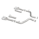 MagnaFlow Axle-Back, SS, 2.5in, Quad Split Rear 3.5in Tip 2015 Dodge Challenger 3.6L V6-10