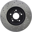 StopTech 99-08 Acura TL (STD Caliber) / 01-03 CL / 04-09 TSX Cross Drilled Left Front Rotor-4