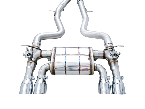 AWE Tuning BMW F8X M3/M4 SwitchPath Cat-Back Exhaust - Chrome Silver Tips