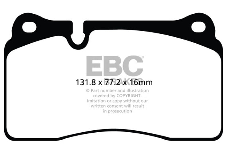 EBC 11-14 Audi TT RS 2.5 Turbo Yellowstuff Front Brake Pads