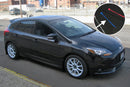 Rally Armor 12-19 Ford Focus ST / 16-19 RS Black Mud Flap w/Blue Logo-2
